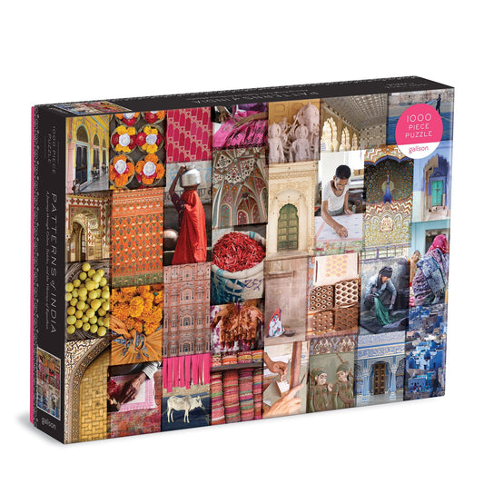 Patterns of India: A Journey Through Colors, Textiles and the Vibrancy of Rajasthan 1000 Piece Jigsaw Puzzle 1000 Piece Puzzles Christine Chitnis 