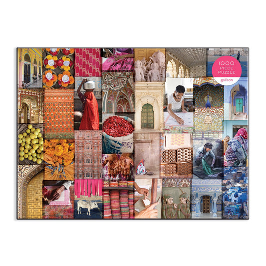 Patterns of India: A Journey Through Colors, Textiles and the Vibrancy of Rajasthan 1000 Piece Jigsaw Puzzle 1000 Piece Puzzles Christine Chitnis 
