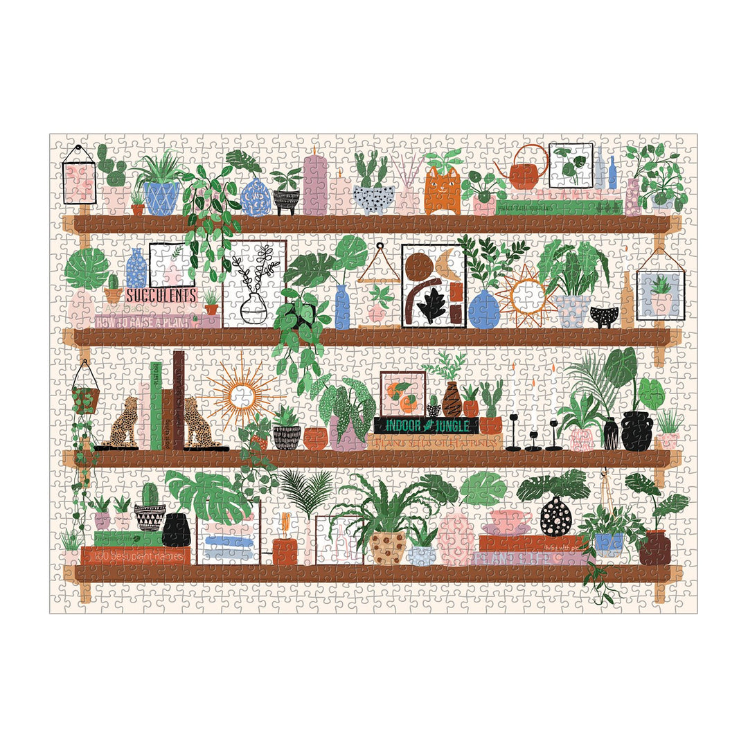 Plant Shelfie 1000 Piece Puzzle 1000 Piece Puzzles Galison 