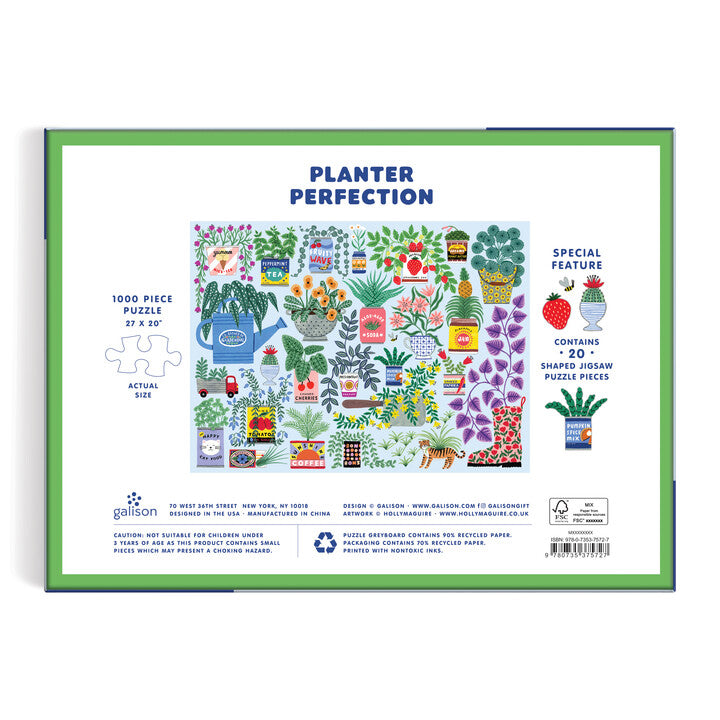 puzzle planter pot Planter Perfection 1000 Piece Puzzle with Shaped Pieces