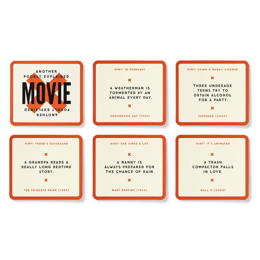 Poorly Explained Movies Game Card Games Brass Monkey 