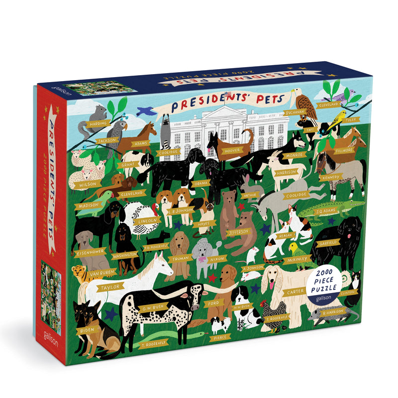 Presidents' Pets 2000 Piece Puzzle Galison 
