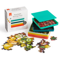 Jigsaw Puzzle Stackable Sorting Trays | Set of 6