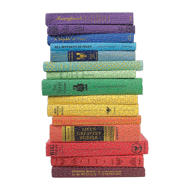 Queen of the Stacks Set of Two Puzzle Set Shaped Puzzles Galison 