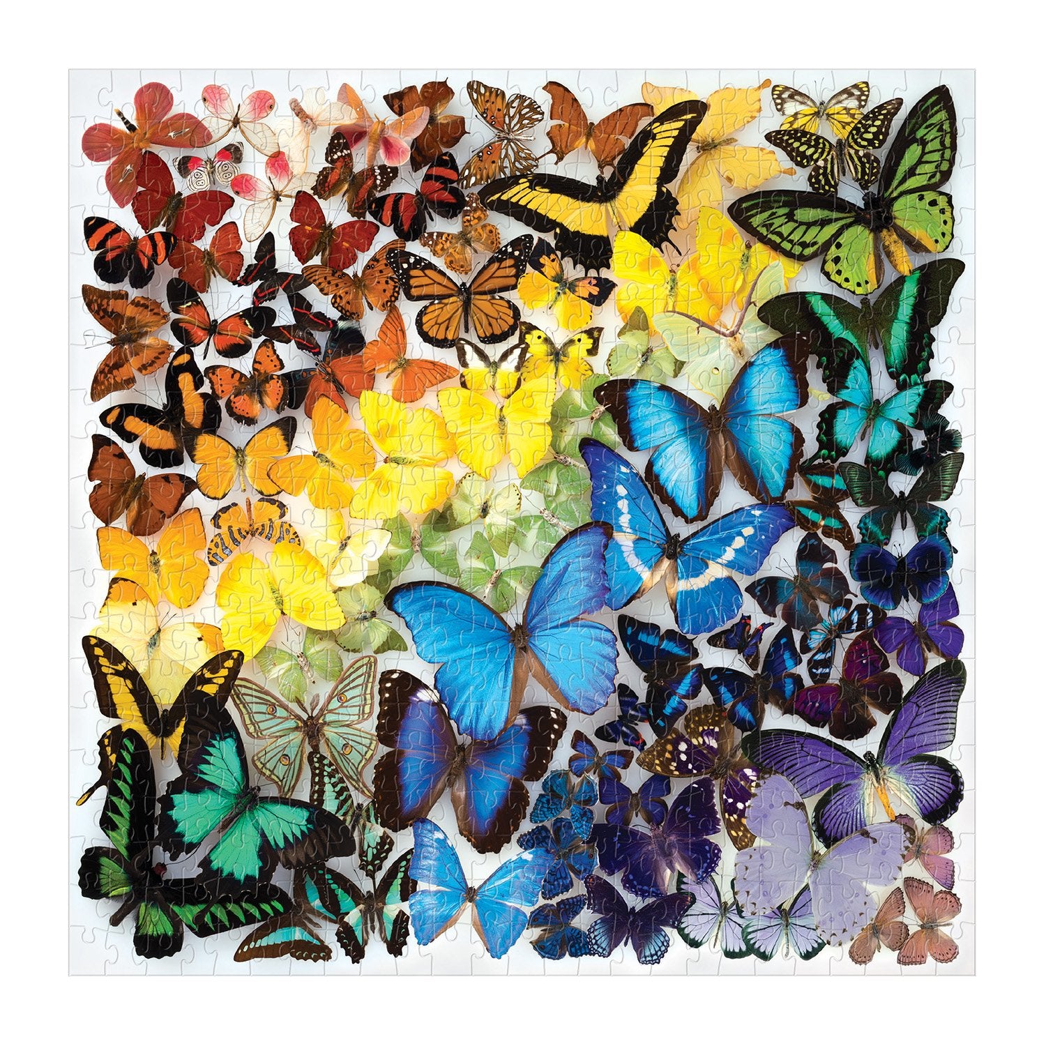 Rainbow Butterflies 500-Piece Jigsaw Puzzle | Galison