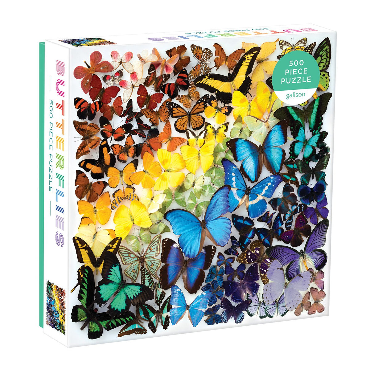 Rainbow Butterflies 500 Piece Puzzle 500 Piece Puzzles Galison 