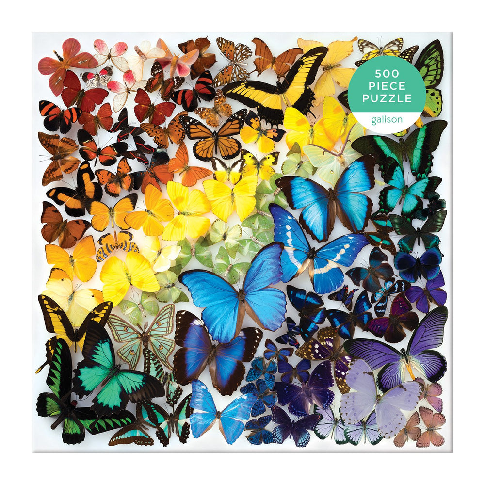 Rainbow Butterflies 500 Piece Puzzle 500 Piece Puzzles Galison 