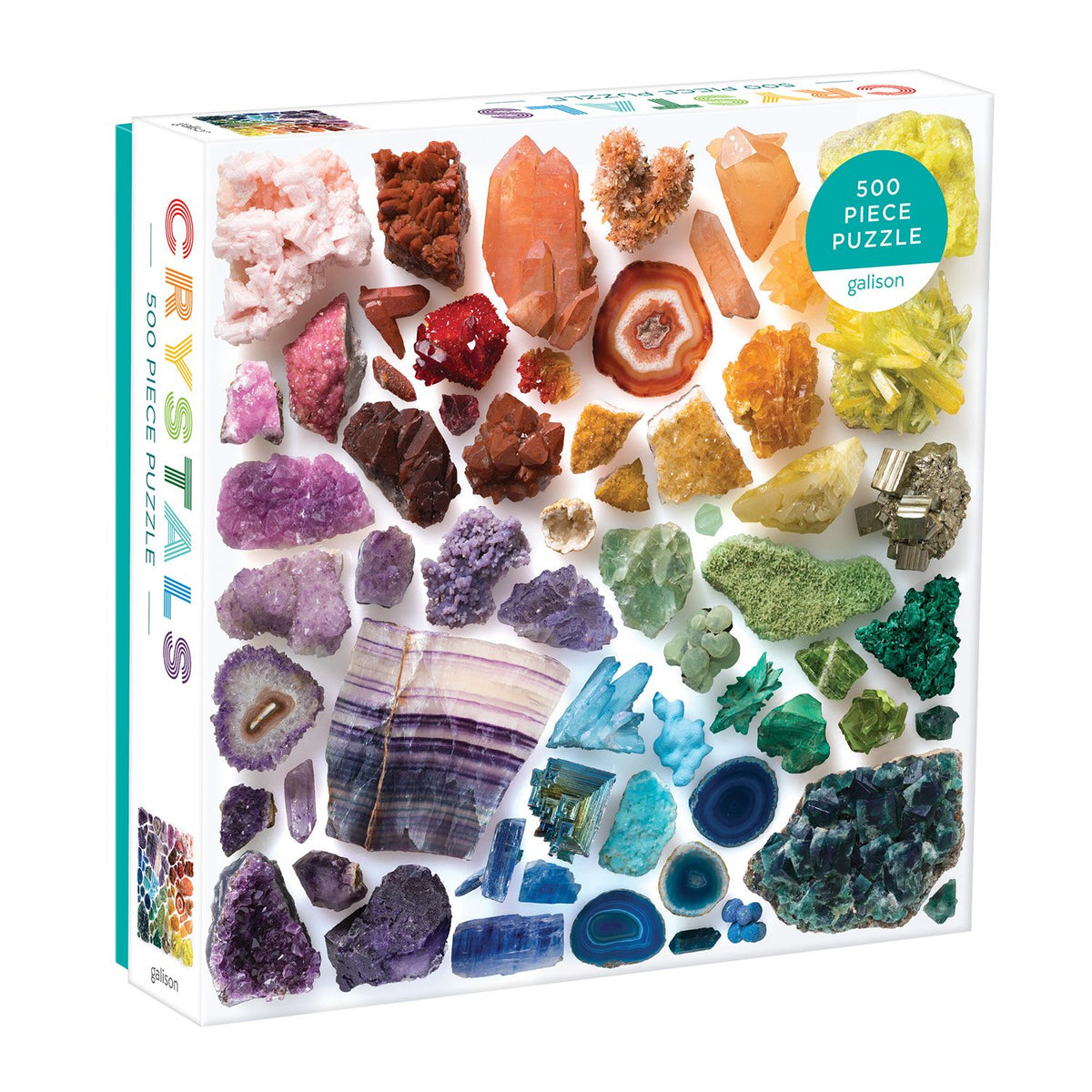 Rainbow Crystals 500 Piece Puzzle 500 Piece Puzzles Galison 