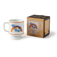 Rise & Sigh Pedestal Mug Brass Monkey 