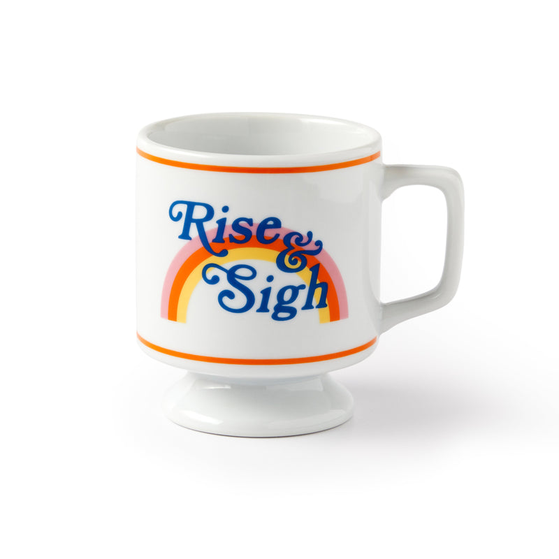 Rise & Sigh Pedestal Mug Brass Monkey 