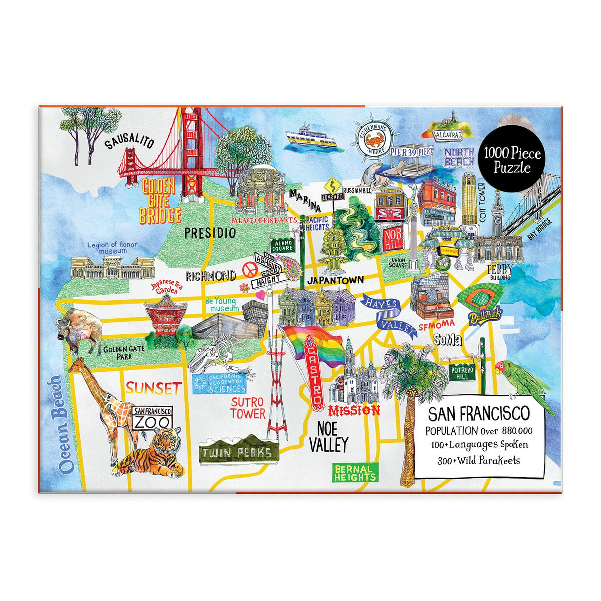 San Francisco 1000 Piece Jigsaw Puzzle 1000 Piece Puzzles Cities Collection 