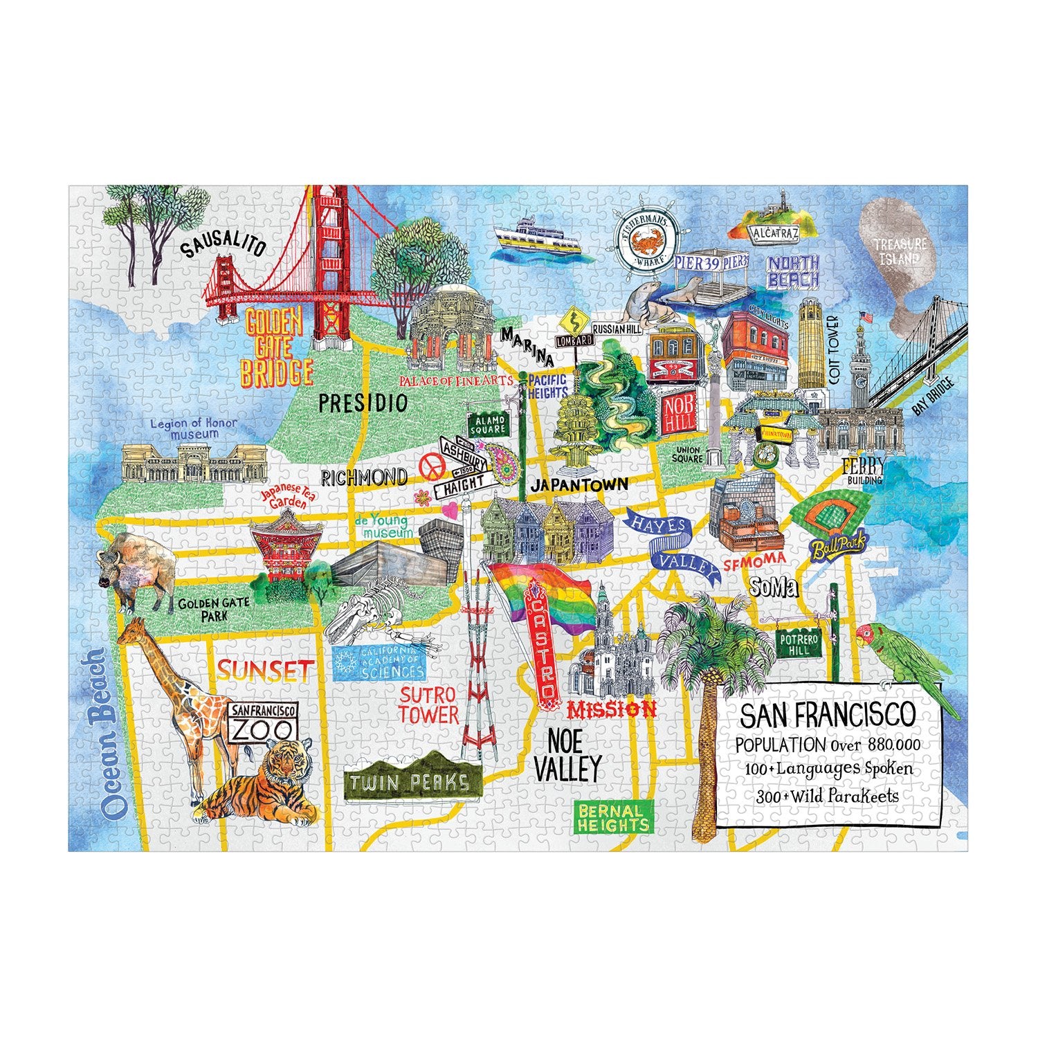San Francisco 1000 Piece Jigsaw Puzzle | Galison