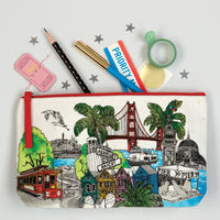 San Francisco Handmade Pouch Handmade Pouches Galison 