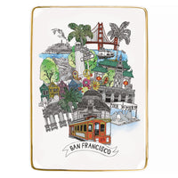 San Francisco Medium Porcelain Tray Porcelain Trays Galison 