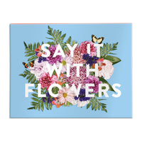 Say It With Flowers Greeting Assortment Notecard Box Greeting Cards Galison 