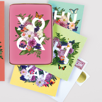 Say It With Flowers Greeting Assortment Notecard Box Greeting Cards Galison 