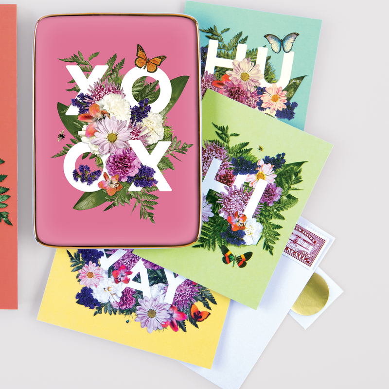 Say It With Flowers Greeting Assortment Notecard Box Greeting Cards Galison 