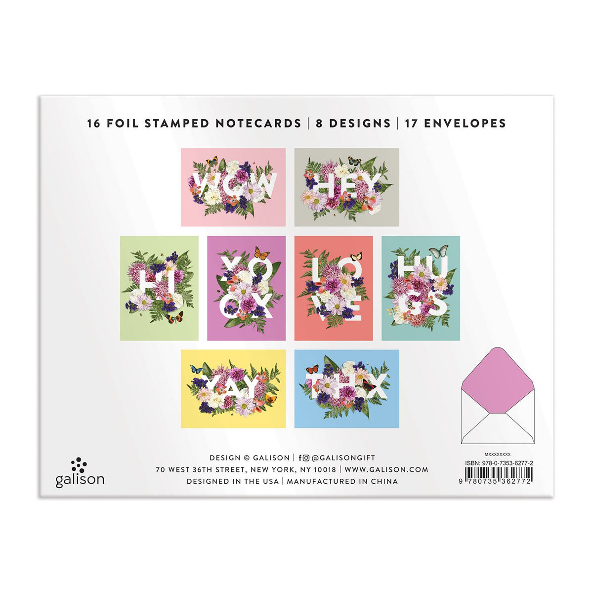 Watercolor Notecard Set with Foil Details - Unique Shopping for Artistic  Gifts