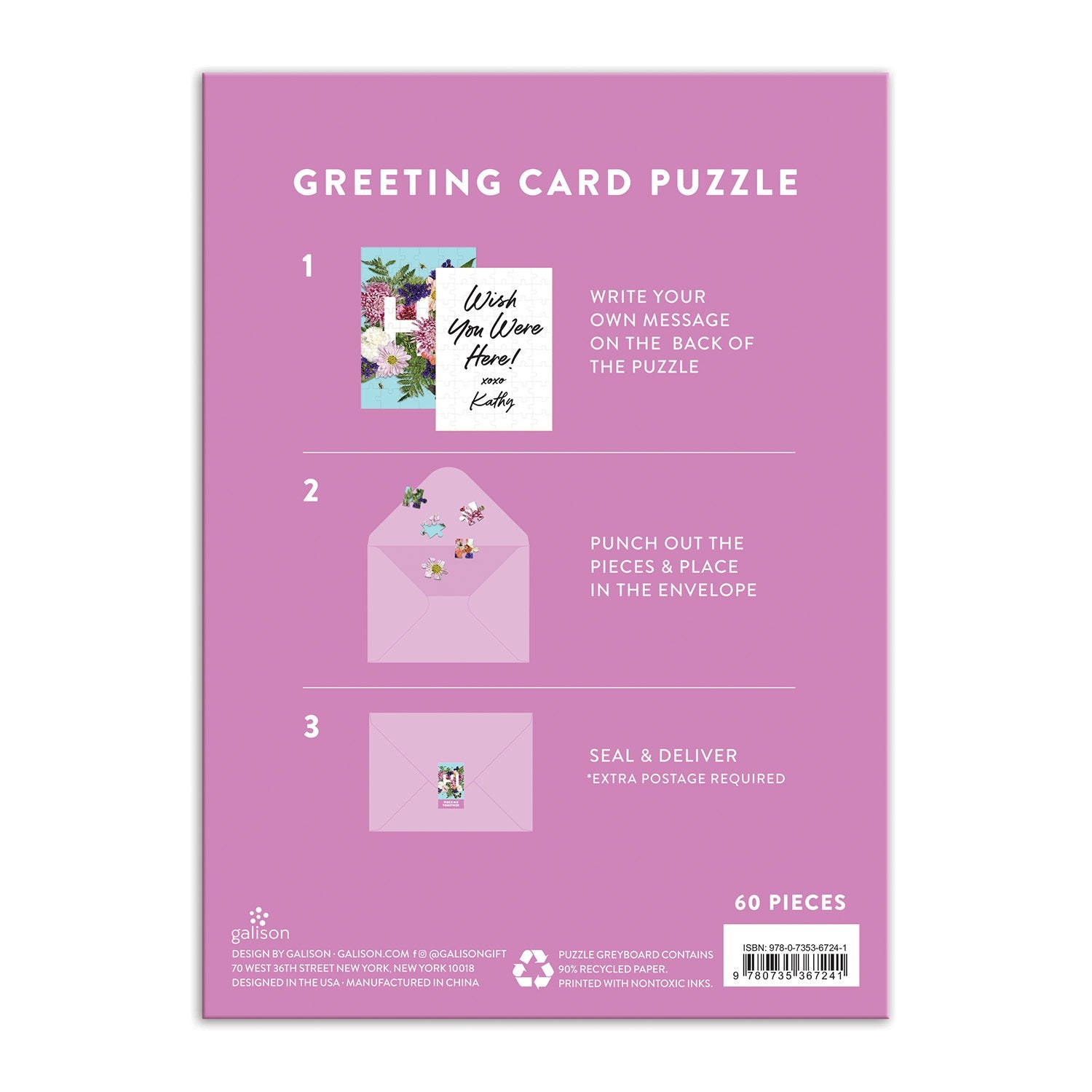 Say It With Flowers Hi Greeting Card Puzzle | Galison
