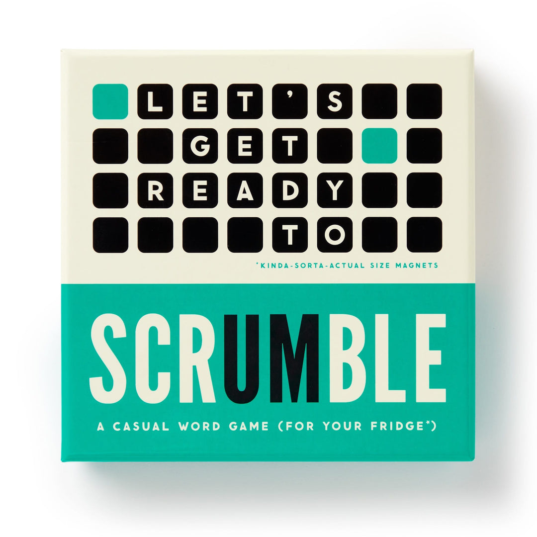 Scrumble Magnetic Fridge Game Board Games Brass Monkey 