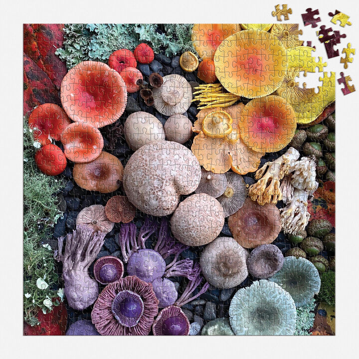 Shrooms in Bloom 500 Piece Puzzle Puzzles Heather Brooks 