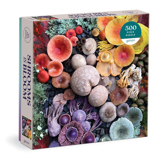 Shrooms in Bloom 500 Piece Puzzle Puzzles Heather Brooks 