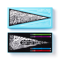 Small Victories Magic Velvet Pennant Coloring Set Brass Monkey 