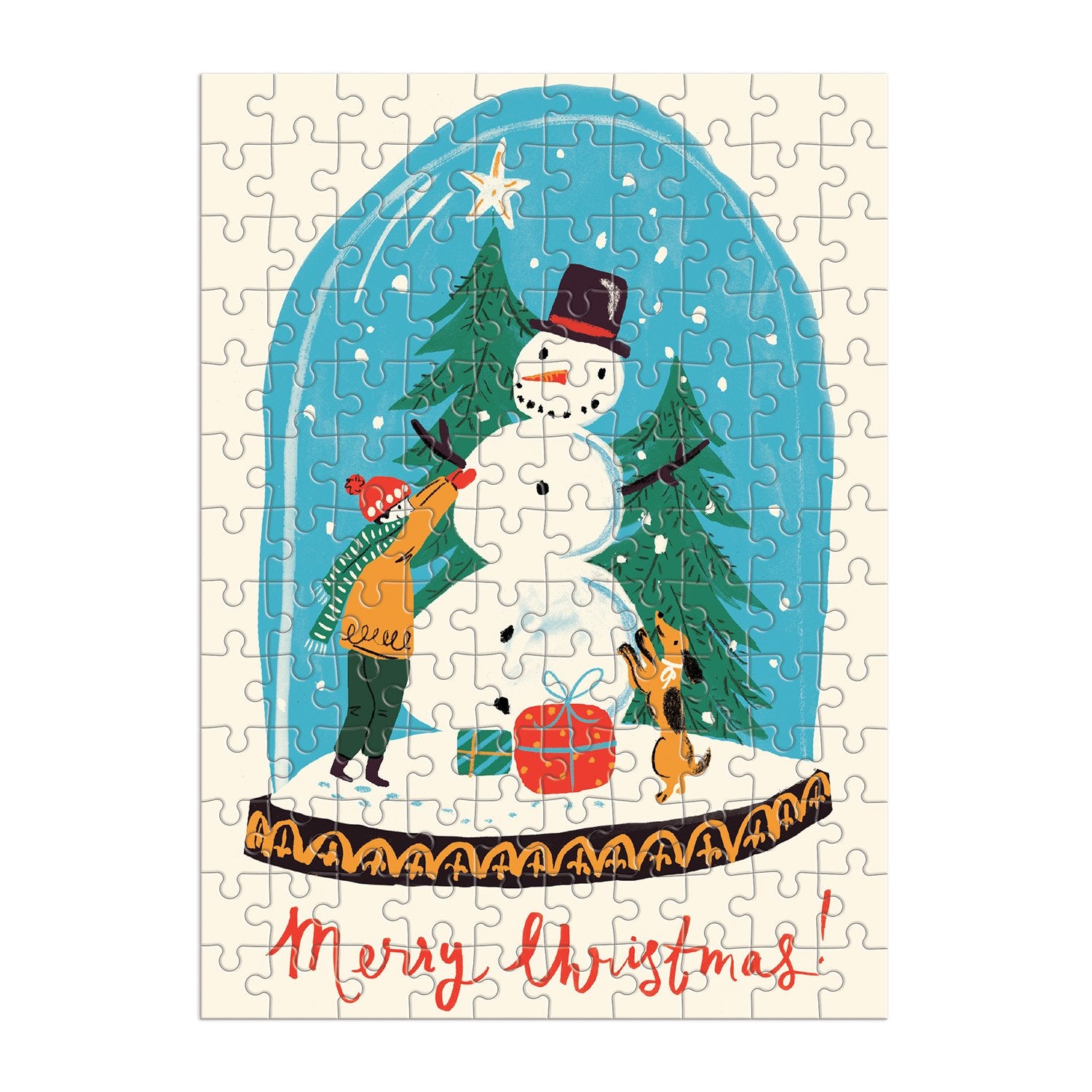 Snow Globe 130 Piece Puzzle Ornament | Galison
