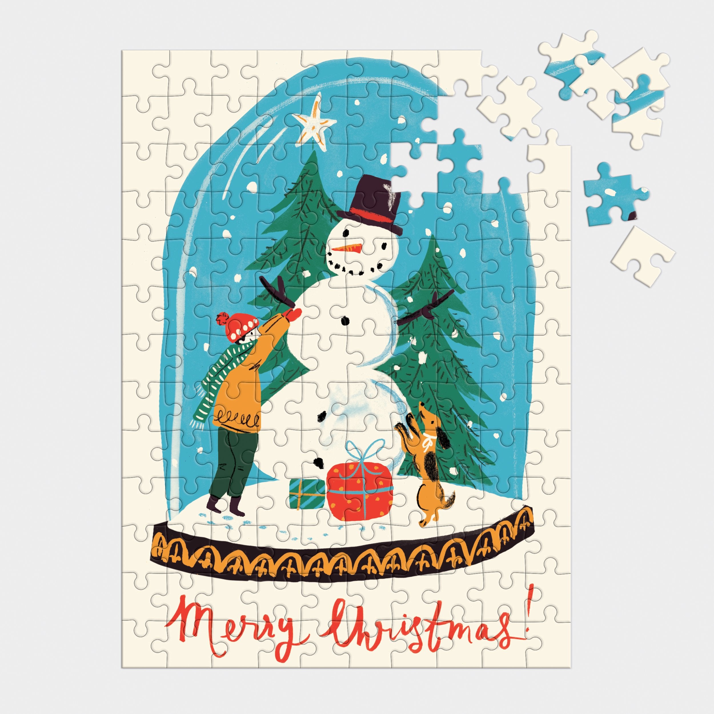 Snow Globe 130 Piece Puzzle Ornament | Galison