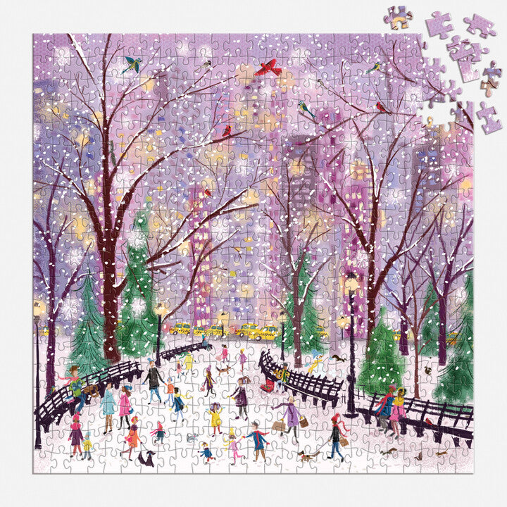 Snowy Night 500 Piece Puzzle Puzzles Joy Laforme 