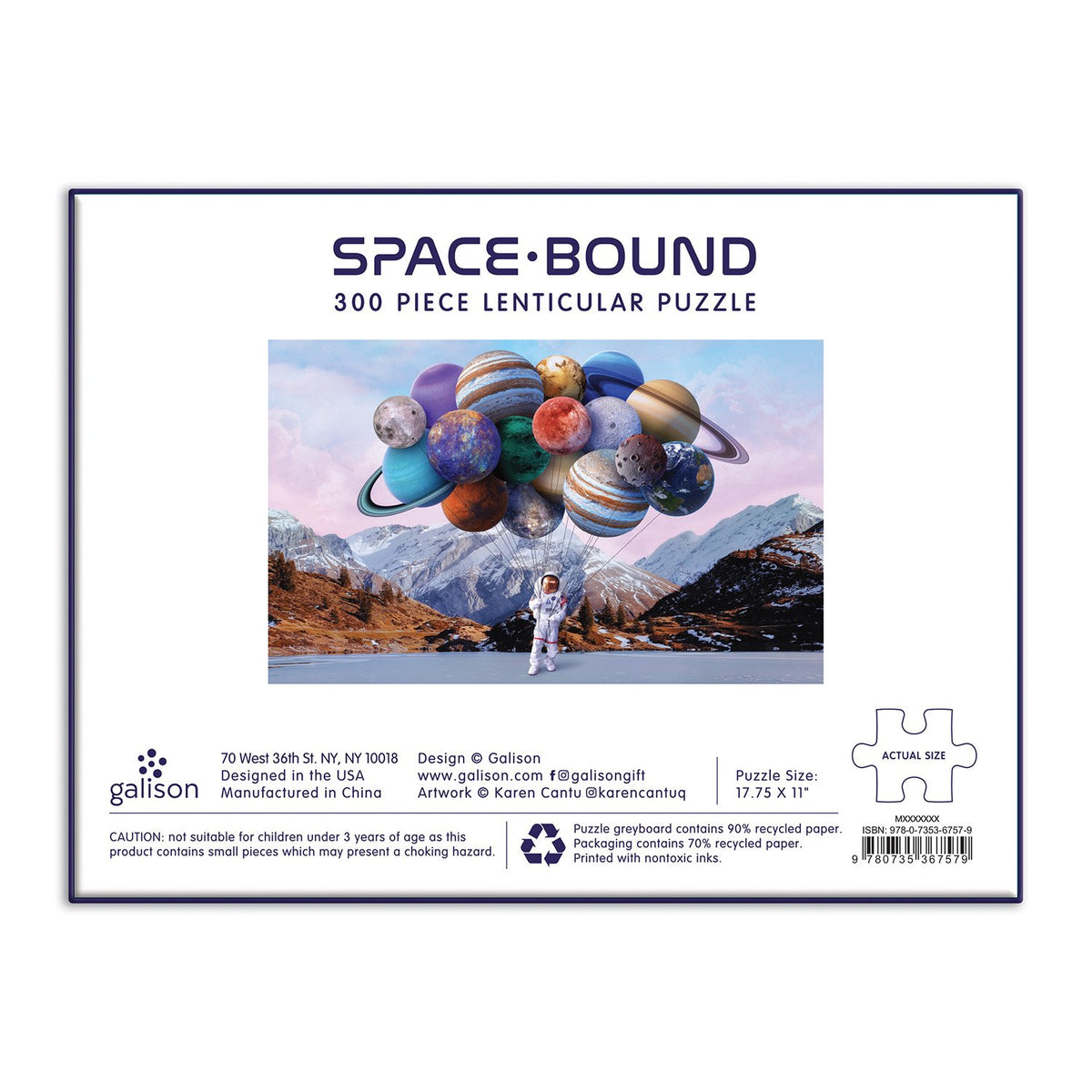 Space Bound 300 Piece Lenticular Puzzle