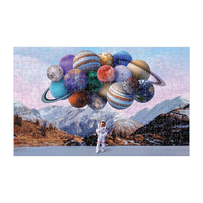 Solar System 70 Piece Double Sided *Planet Shaped Pieces* Jigsaw Puzzle