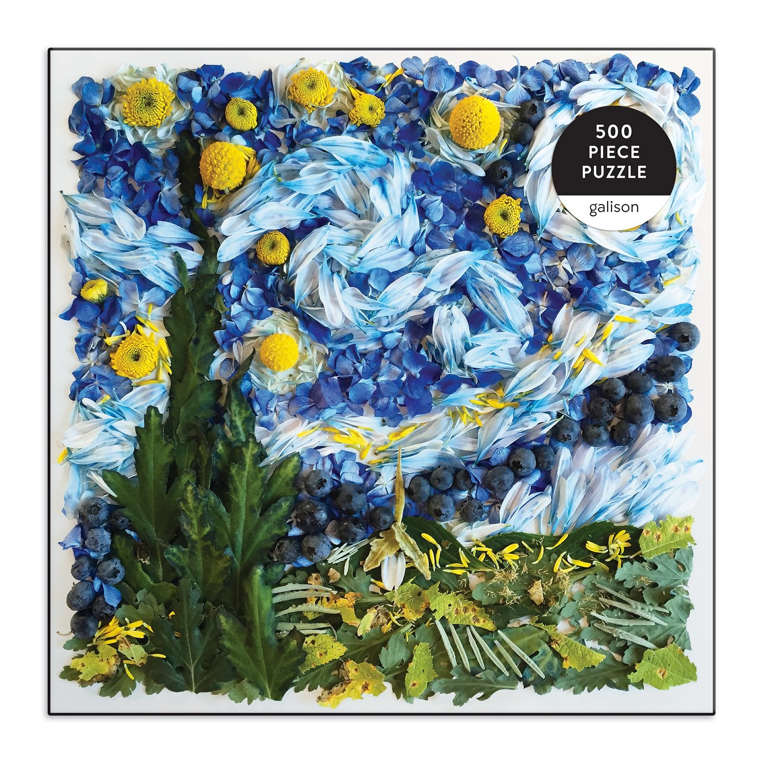 Starry Night Petals 500-Piece Jigsaw Puzzle | Galison