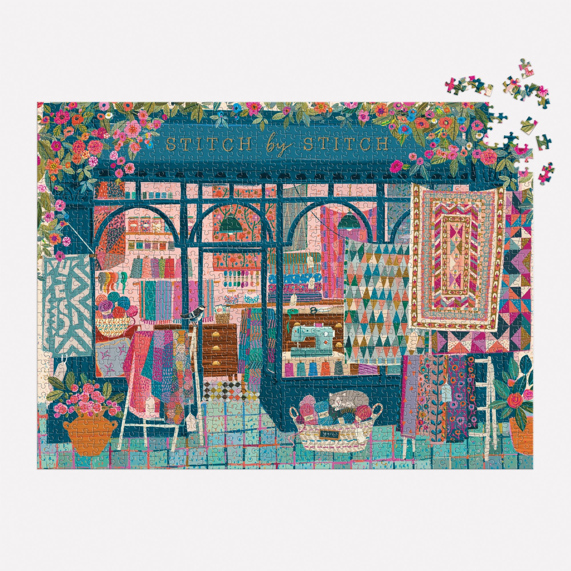 Sailor＋Kajanus / Pickett【英国シングル盤★全揃い19枚】 Stitch by Stitch 1000-Piece Puzzle | Galison