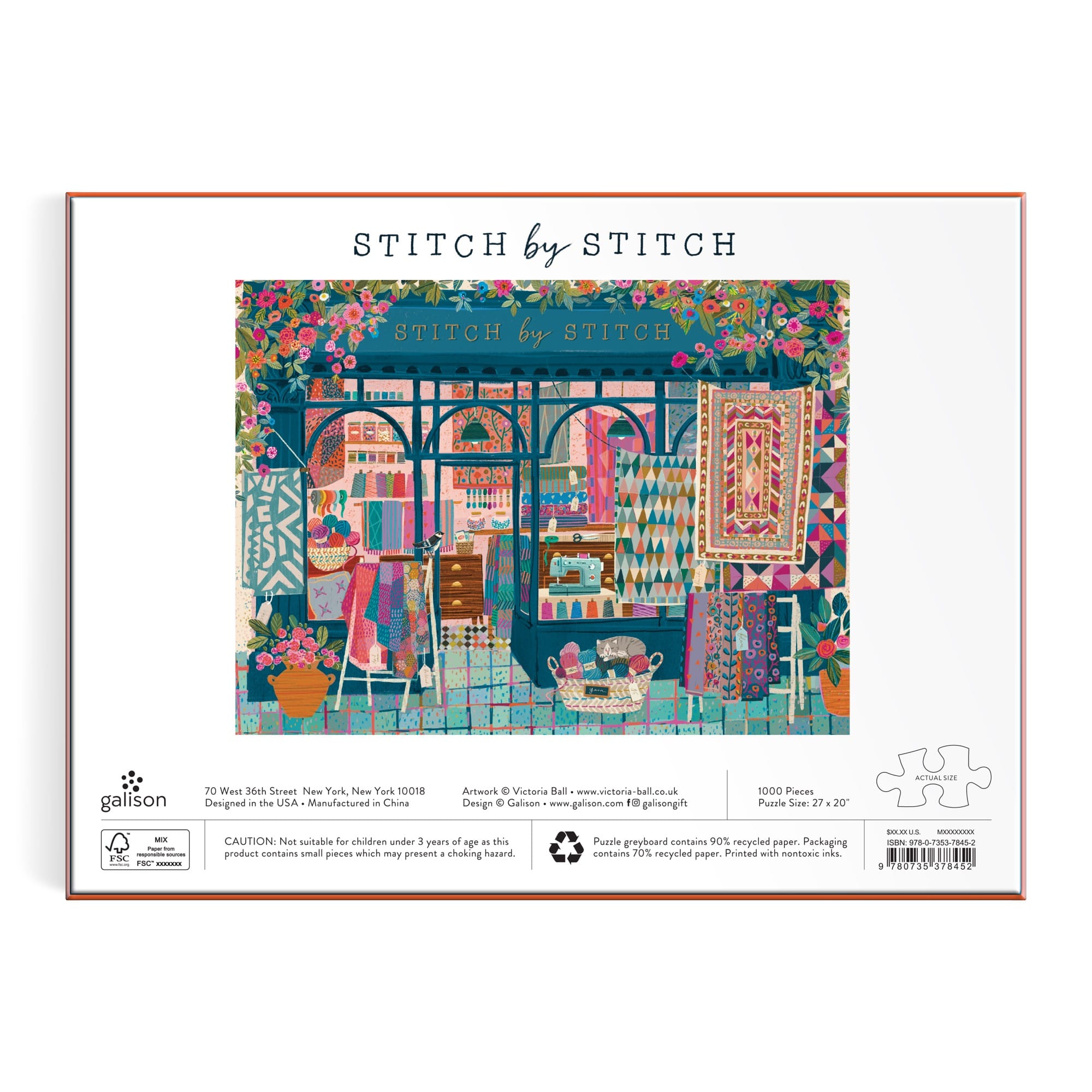 Stitch by Stitch 1000-Piece Puzzle | Galison