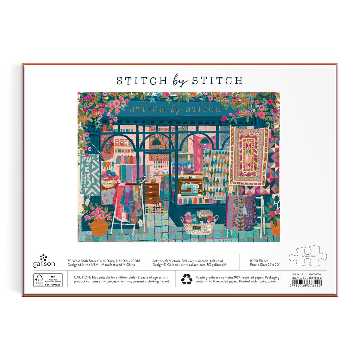 Stitch by Stitch 1000 Piece Puzzle – Galison