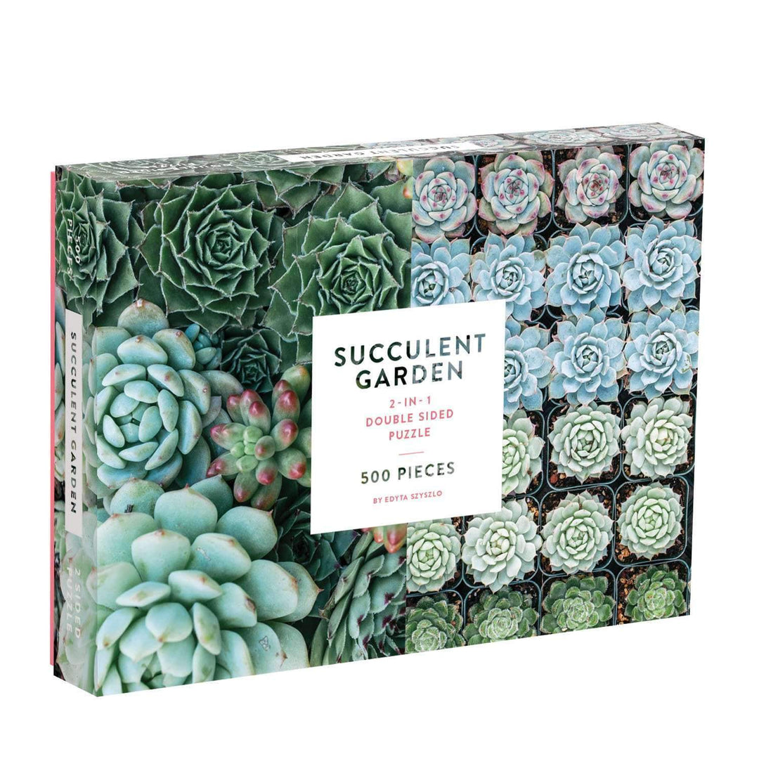 Succulent Garden 2-Sided 500 Piece Puzzle 2-sided 500 Piece Puzzles Galison 