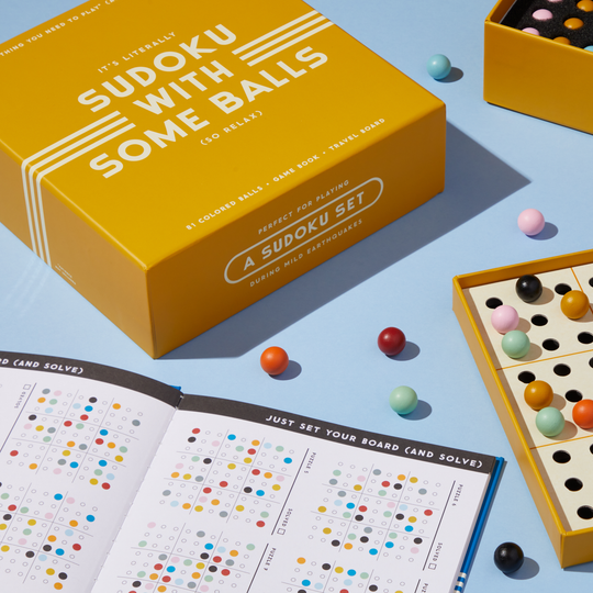 Sudoku With Some Balls Sudoku Game Set Galison 
