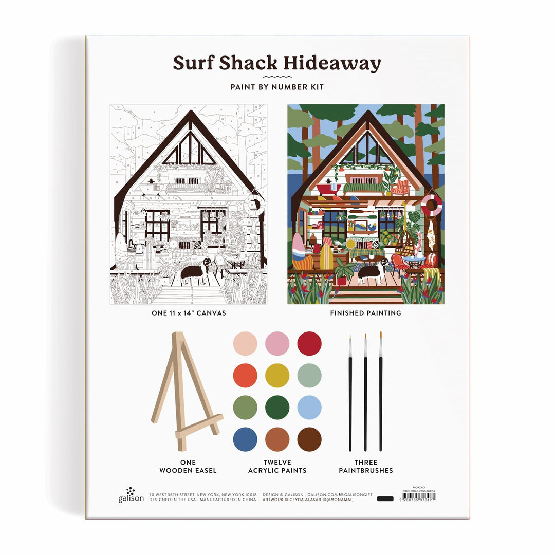 Surf Shack Hideaway 11 x 14 Paint By Number Kit Ceyda Alasar 