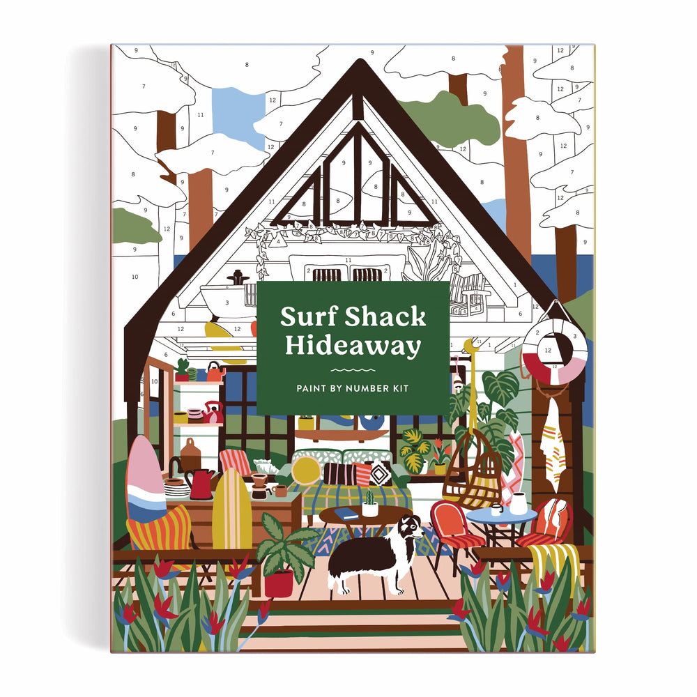 Surf Shack Hideaway 11 x 14 Paint By Number Kit Ceyda Alasar 