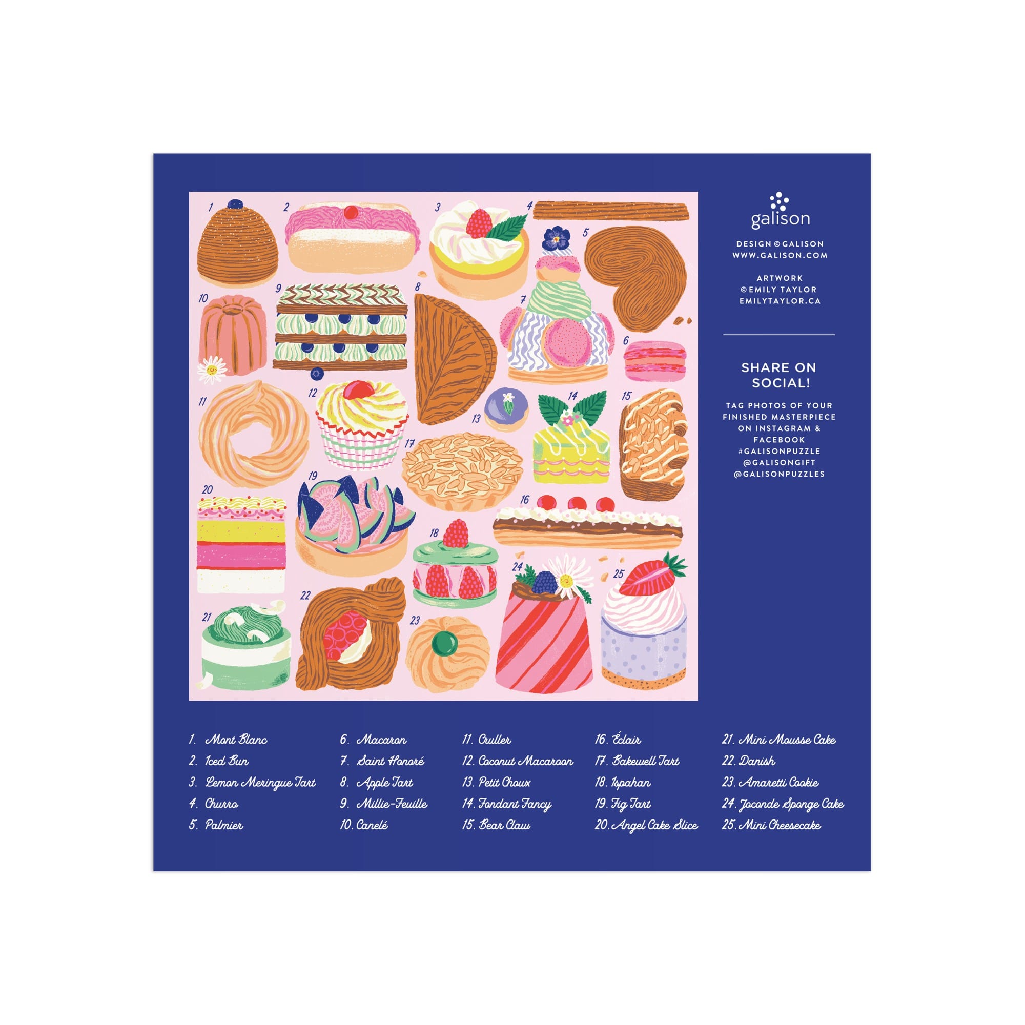 Sweet Confections 500 Piece Jigsaw Puzzle | Galison