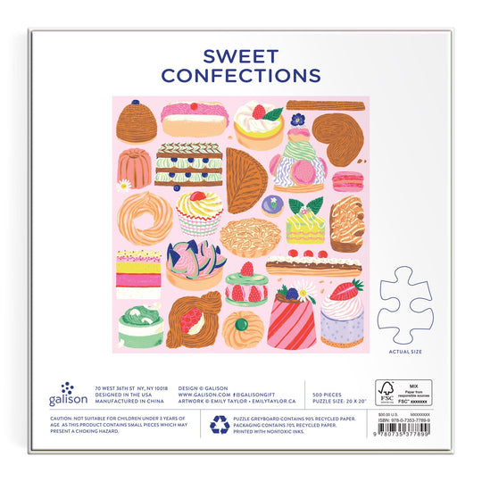 Sweet Confections 500 Piece Puzzle 500 Piece Puzzles Emily Taylor 