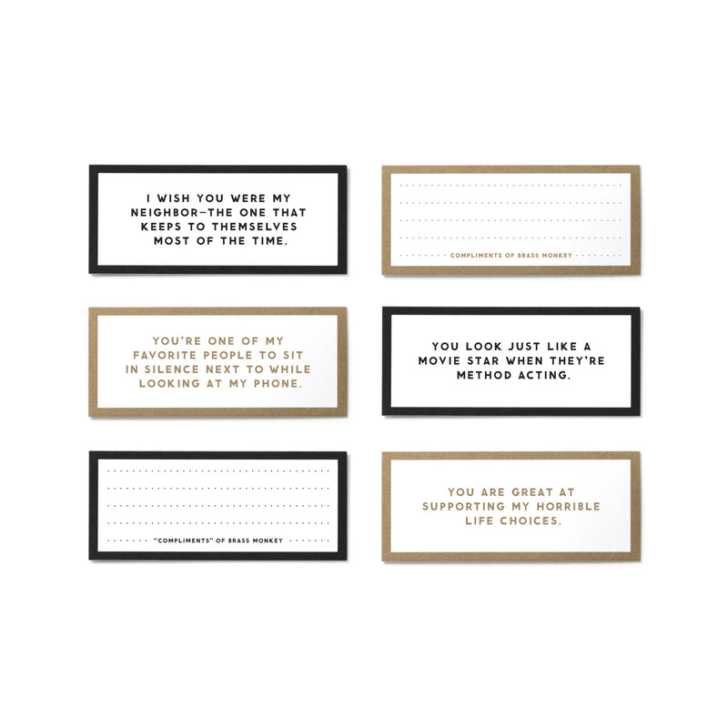 Take a Compliment Card Set Playing Cards Brass Monkey 