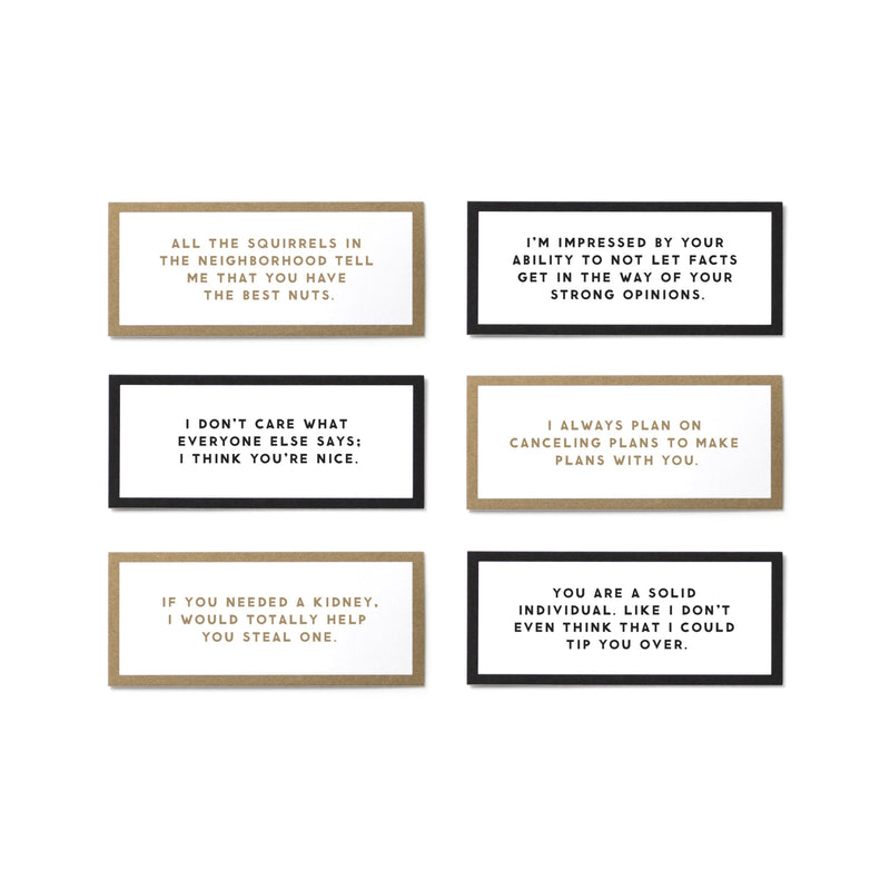 Take a Compliment Card Set Playing Cards Brass Monkey 
