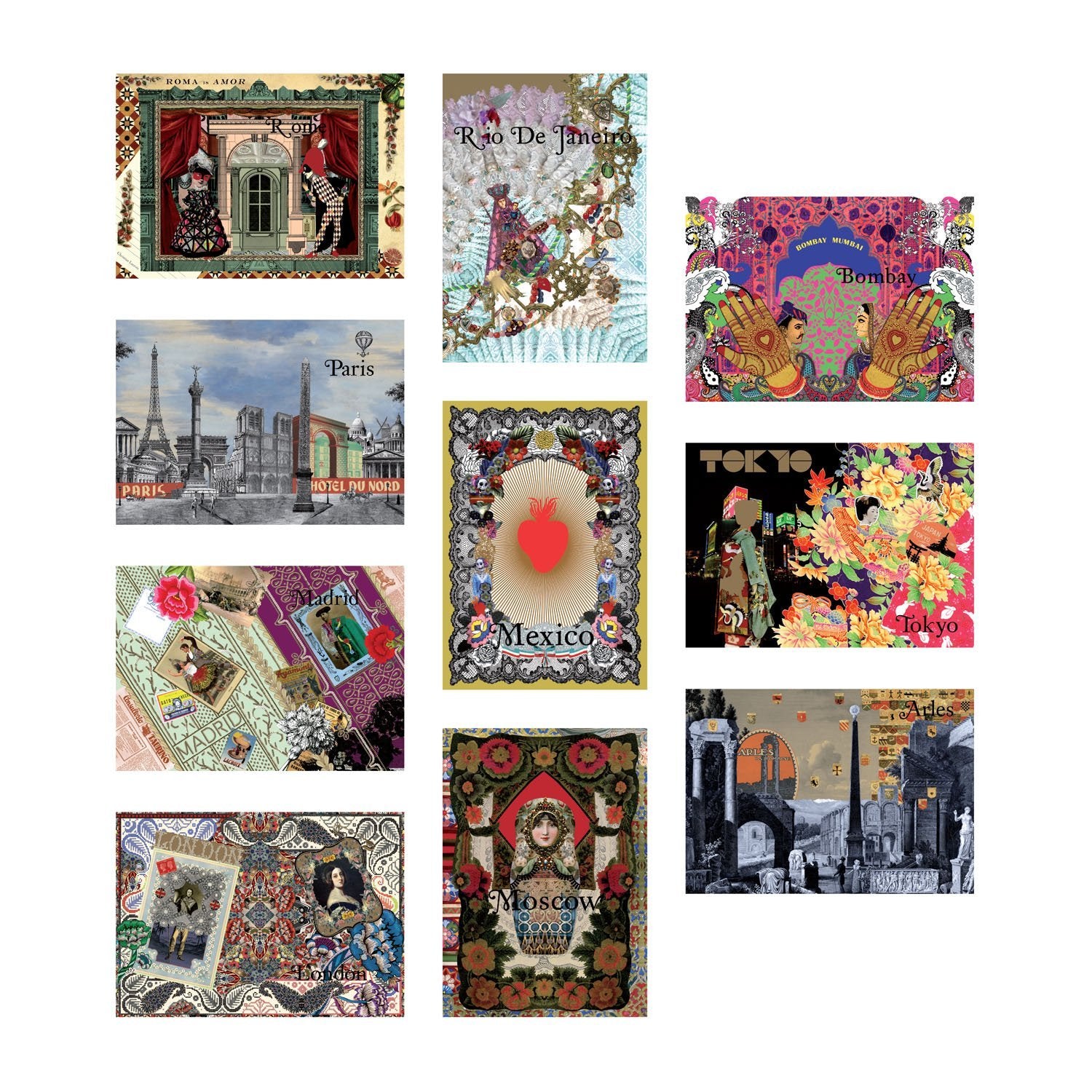 Christian Lacroix the Art of Travel Postcards
