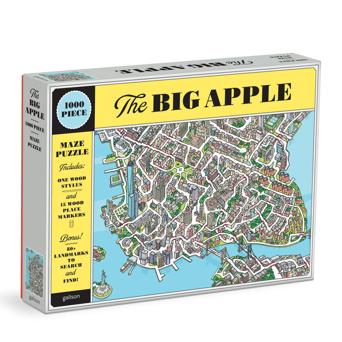 The Big Apple 1000 Piece Maze Puzzle Galison 