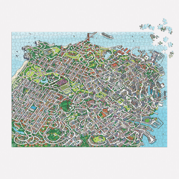 The City By the Bay 1000 Piece Maze Puzzle Sean C. Jackson 