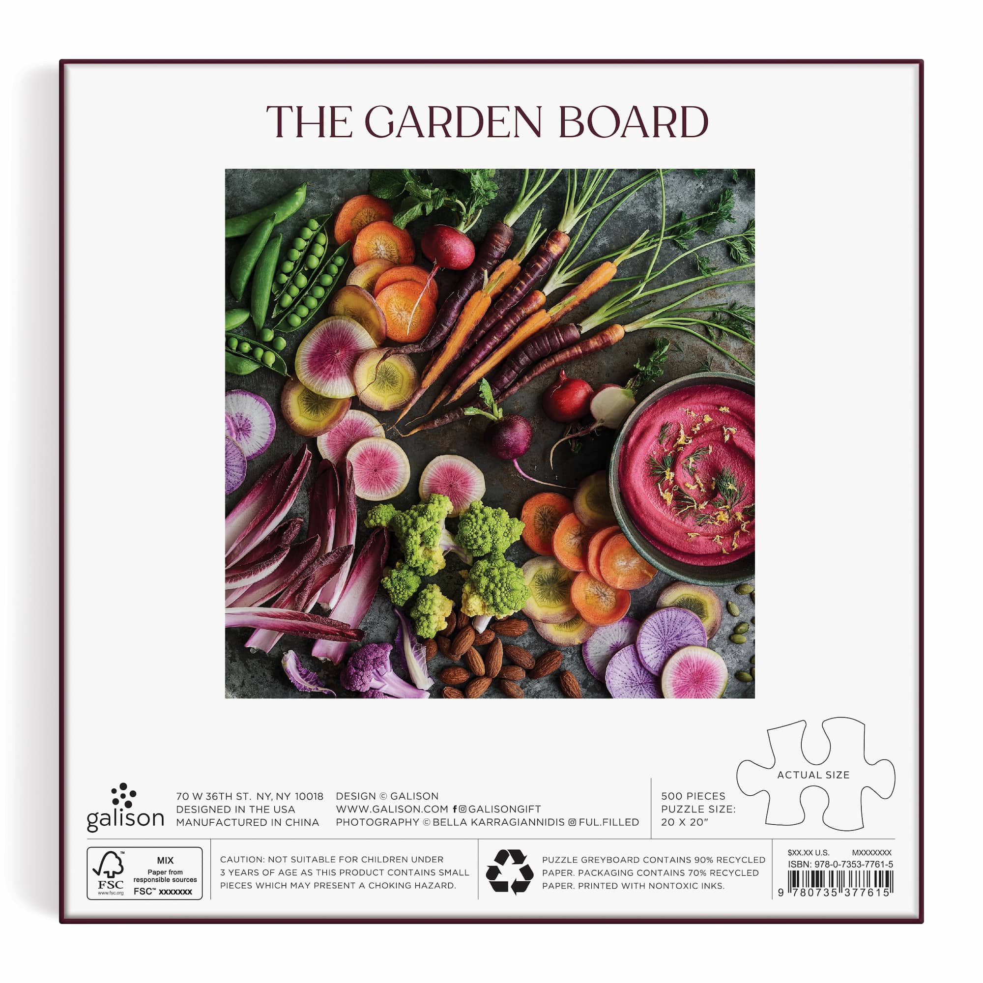 The Garden Board 500 Piece Puzzle | Galison