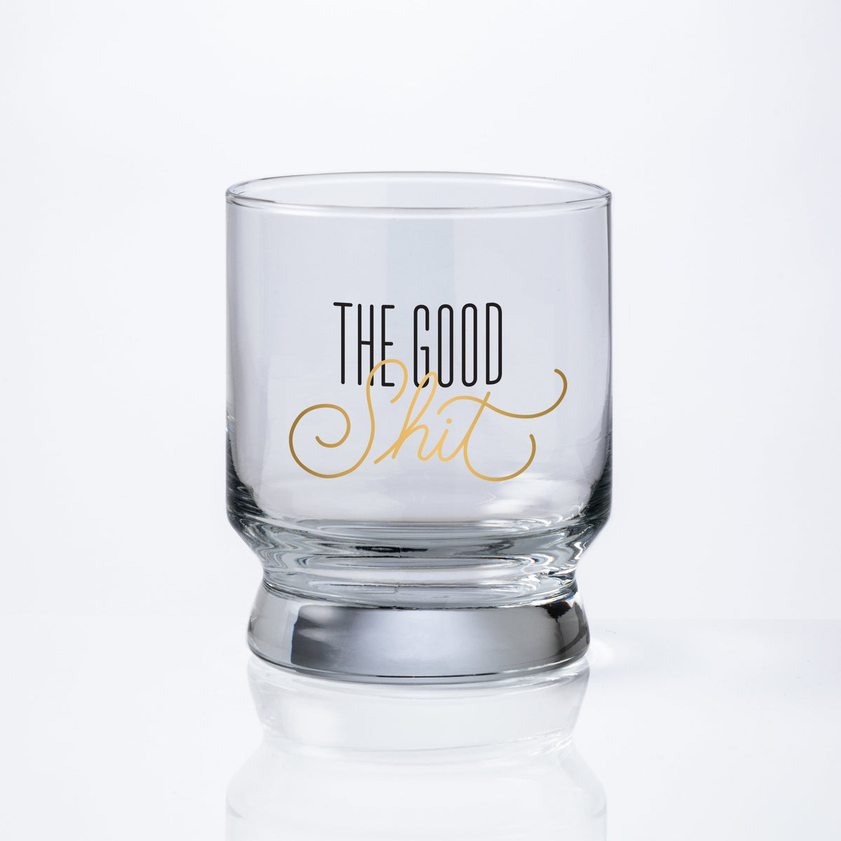 The Good Shit Lowball Glass Lowball Glass Brass Monkey 