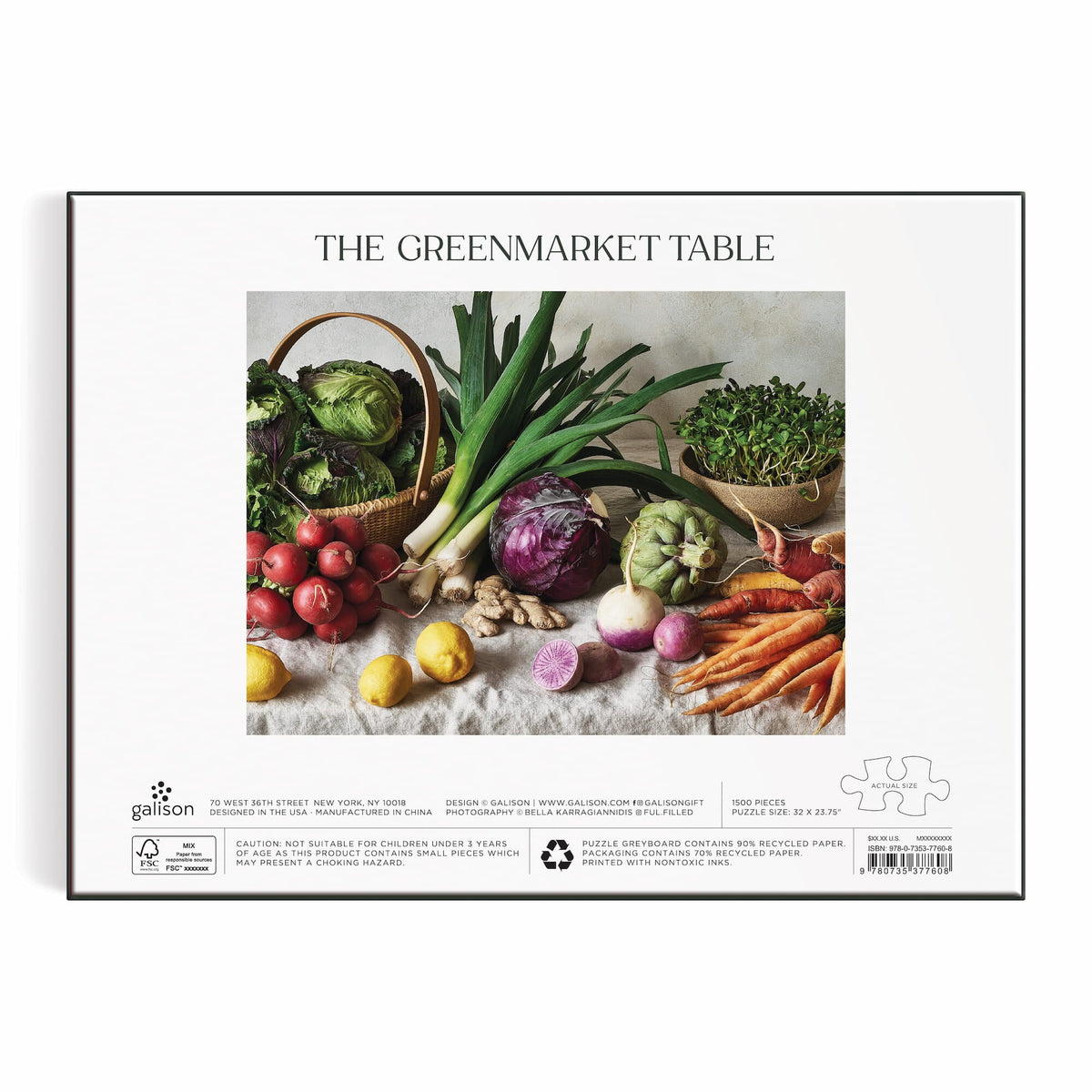 The Greenmarket Table 1500 Piece Puzzle – Galison